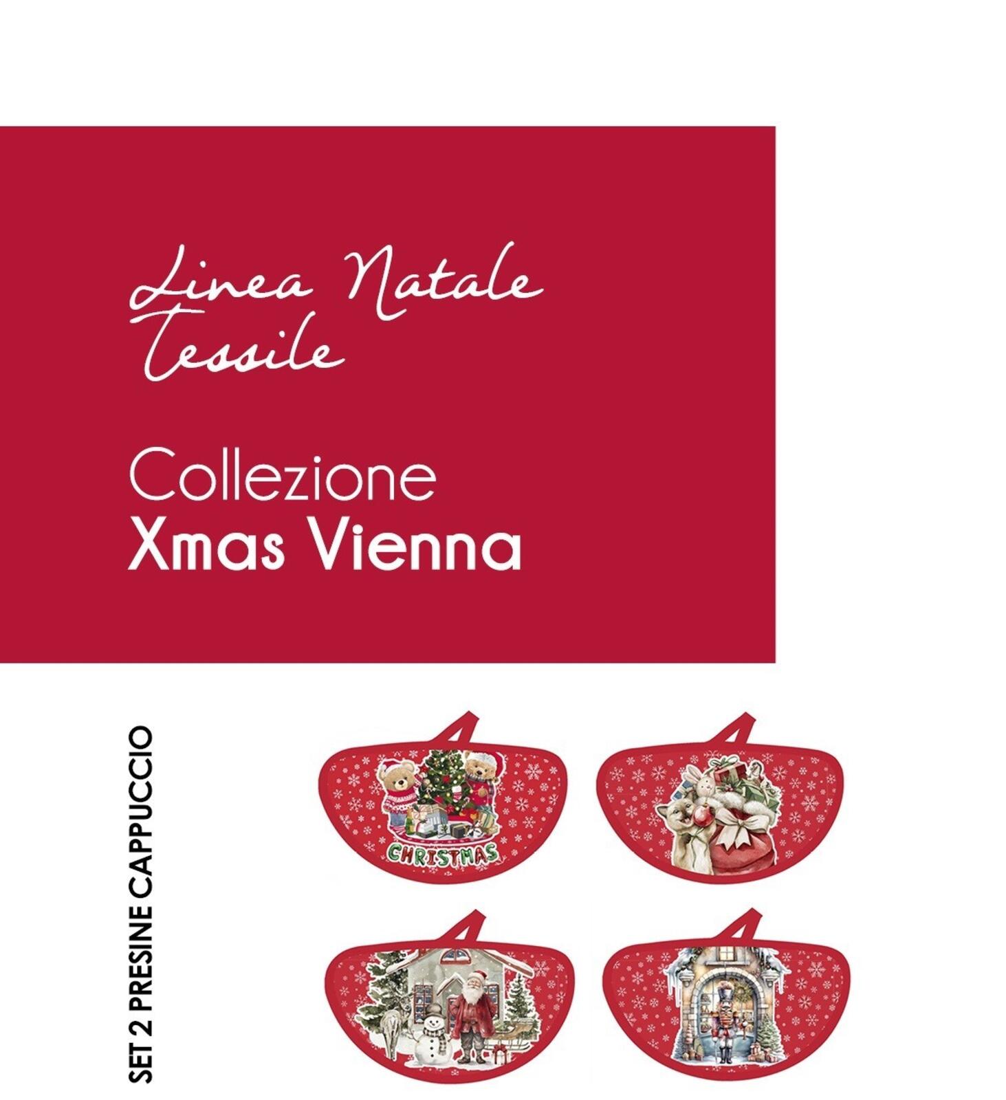 2-Piece Pot Holder Set with Xmas Vienna Hood Tellini S.r.l. Wholesale Clothing